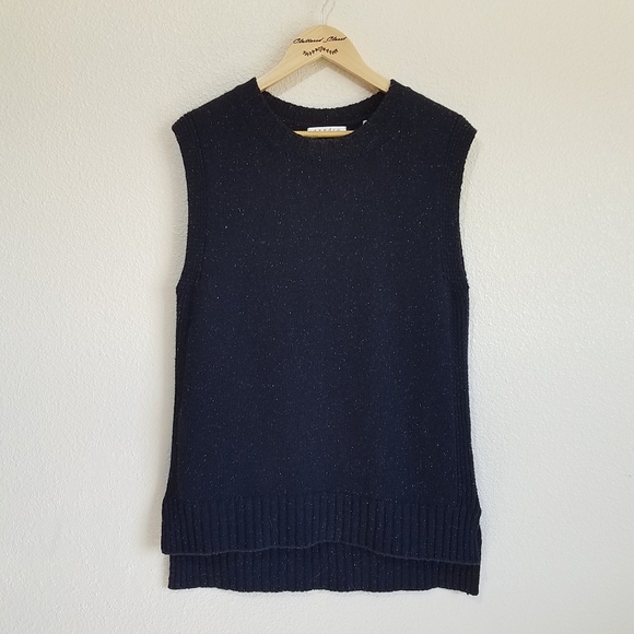 SANDRO PARIS Wool Blend Sweater Vest - Picture 1 of 10